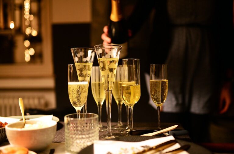 champagne fête de fin d'année