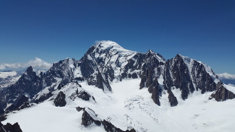 mont blanc en hélicoptère